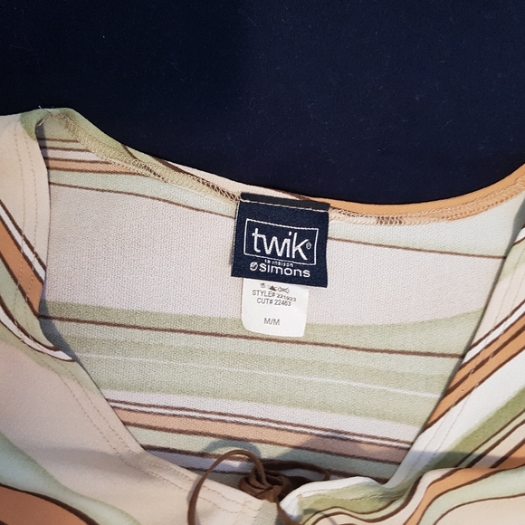 Vintage Twik Multicolour Striped 70s Tank Top - Picture 4 of 10